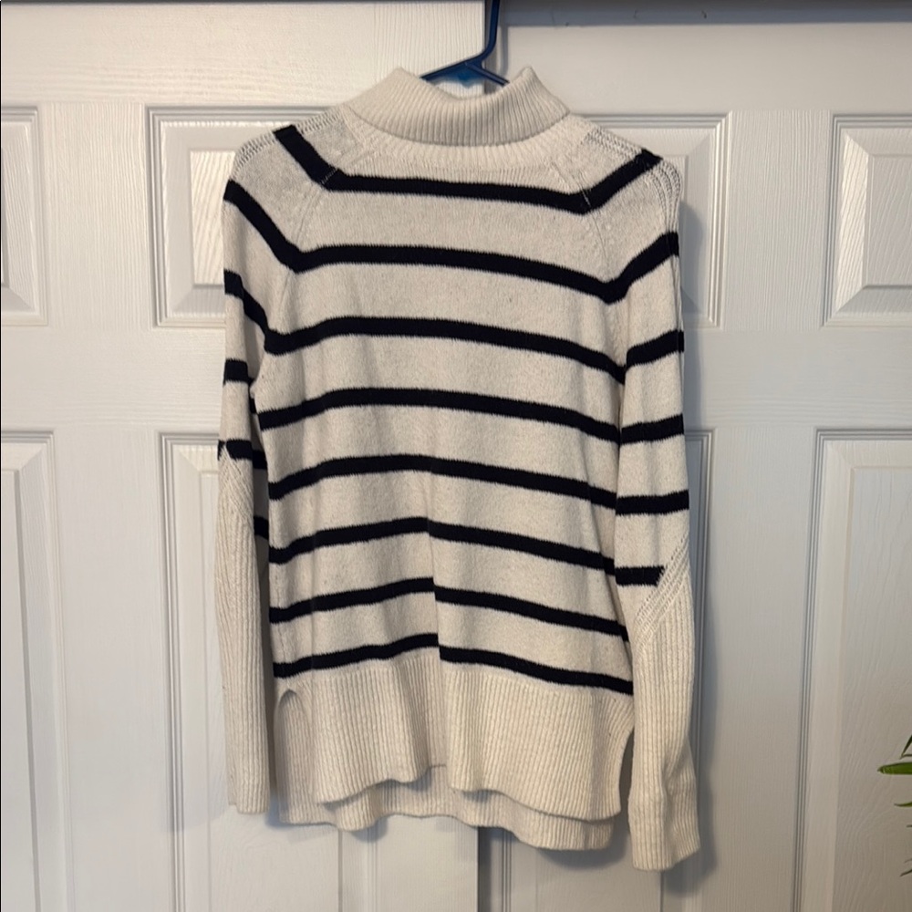 Striped Black and White Women's Sweater